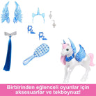 Hrr16 Barbie Mavi Saçlı Prenses Bebek