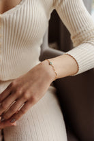 Başbuğ Mücevher-14 Ayar Altın Çift Taraflı Nazar Boncuğu Bileklik-Bileklik-2-Milagron.com