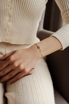 Başbuğ Mücevher-14 Ayar Altın Çift Taraflı Nazar Boncuğu Bileklik-Bileklik-5-Milagron.com