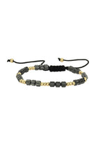 Başbuğ Mücevher-14 Ayar Altın Dorikalı Hematit Bileklik-Bileklik-1-Milagron.com