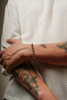 Başbuğ Mücevher-14 Ayar Altın Dorikalı Hematit Bileklik-Bileklik-3-Milagron.com