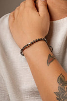 Başbuğ Mücevher-14 Ayar Altın Dorikalı Hematit Bileklik-Bileklik-3-Milagron.com