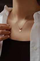 Başbuğ Mücevher-14 Ayar Altın Dorikalı Yıldız Kolye-Kolye-1-Milagron.com