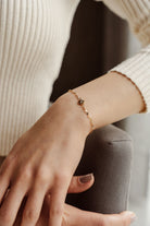 Başbuğ Mücevher-14 Ayar Altın Minimal Kuzey Yıldızı Bileklik-Bileklik-3-Milagron.com