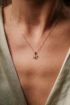 Başbuğ Mücevher-14 Ayar Altın Taşlı Yusufçuk Kolye-Kolye-1-Milagron.com