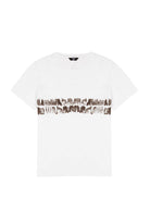 Batik T-Shirt - Beyaz/Kahverengi