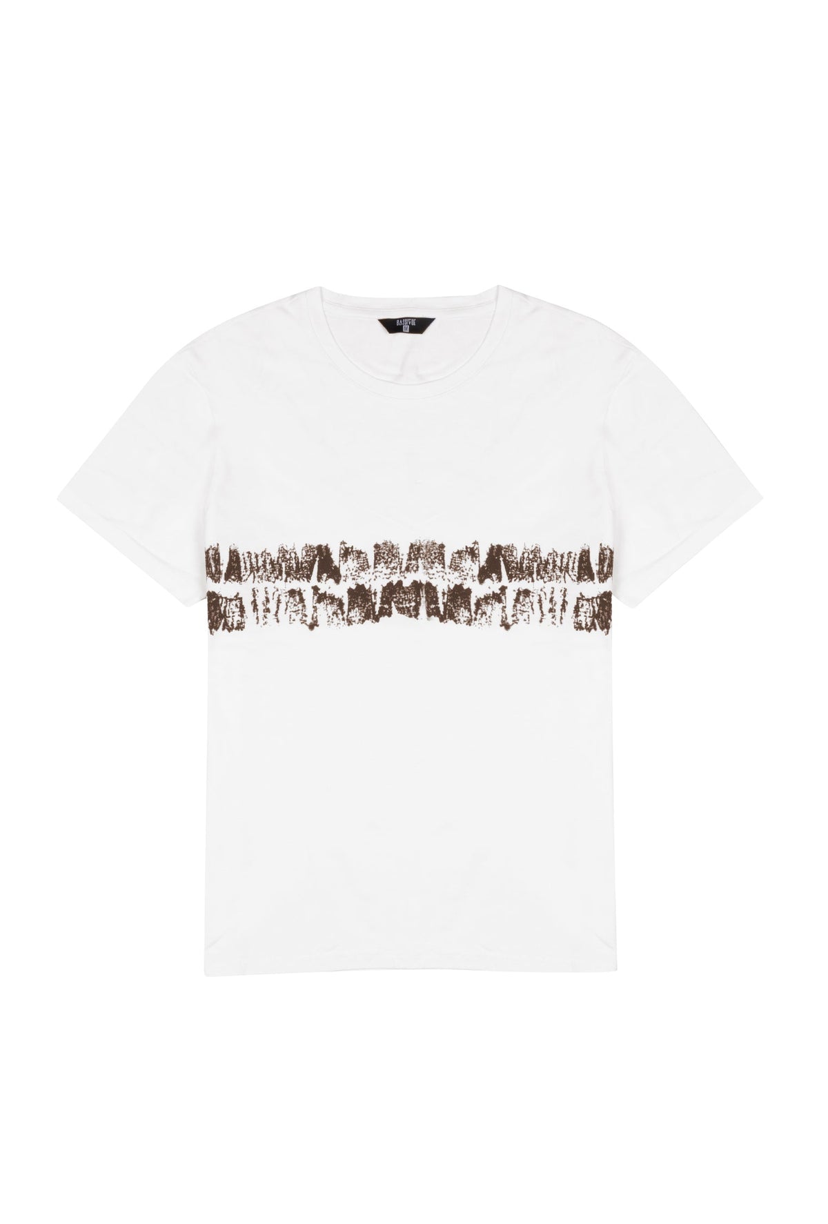 Batik T-Shirt - Beyaz/Kahverengi