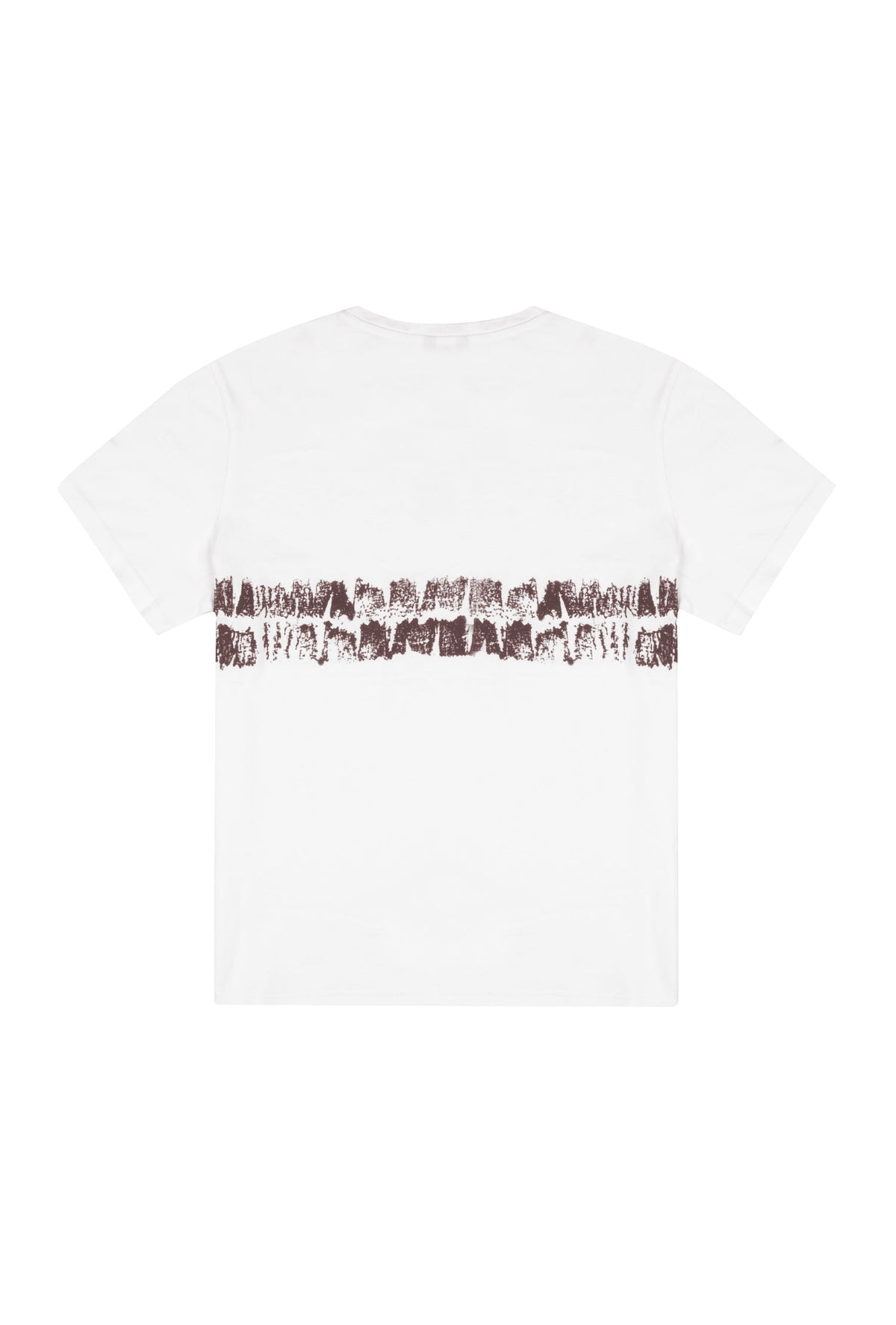 Batik T-Shirt - Beyaz/Kahverengi