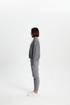 Bisiklet Yaka Sweatshirt - Gri