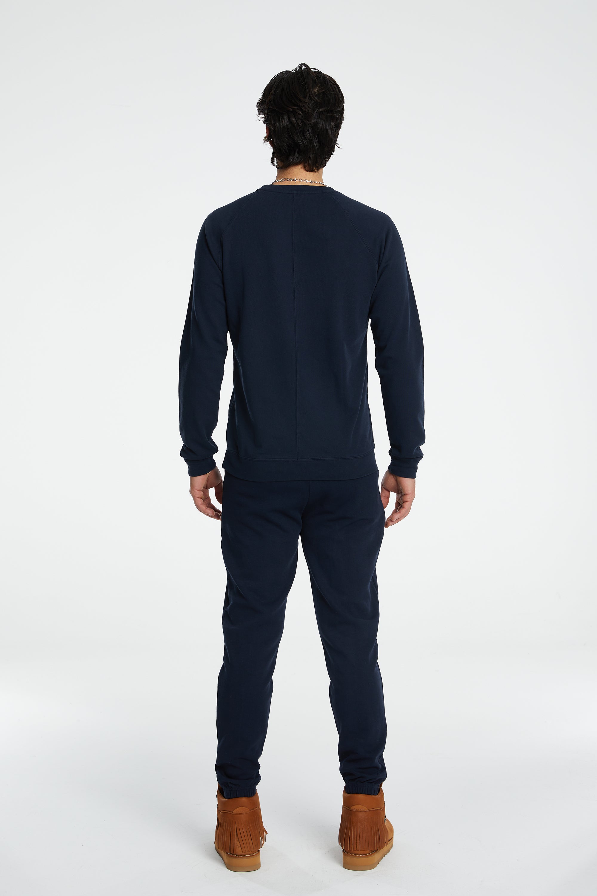 Bisiklet Yaka Sweatshirt - Koyu Lacivert