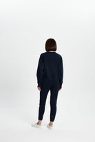 Bisiklet Yaka Sweatshirt - Koyu Lacivert