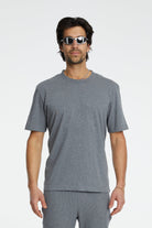 Cotton Basic T-Shirt - Gri
