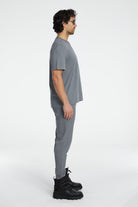 Cotton Basic T-Shirt - Gri