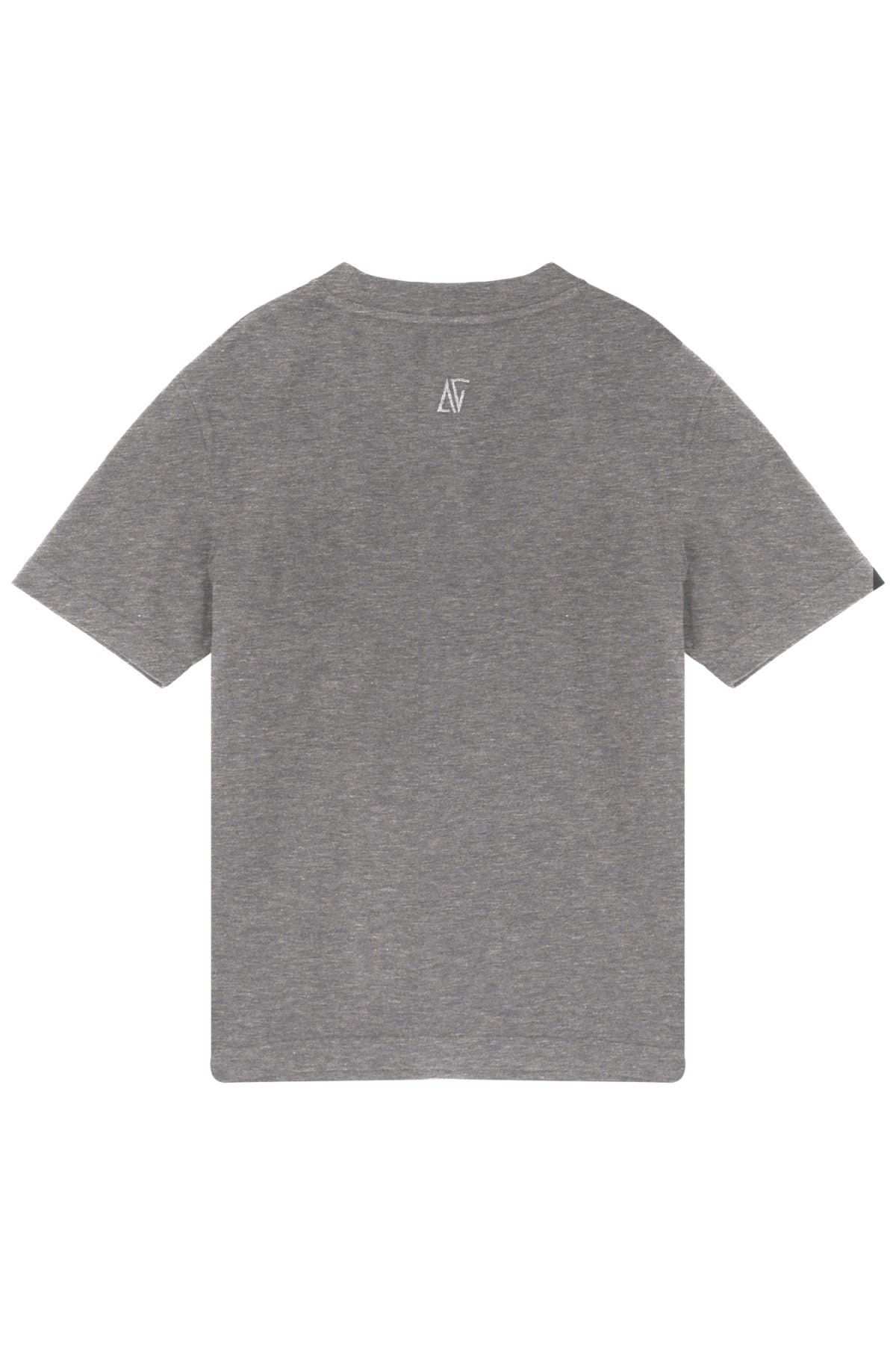 Cotton Basic T-Shirt - Gri