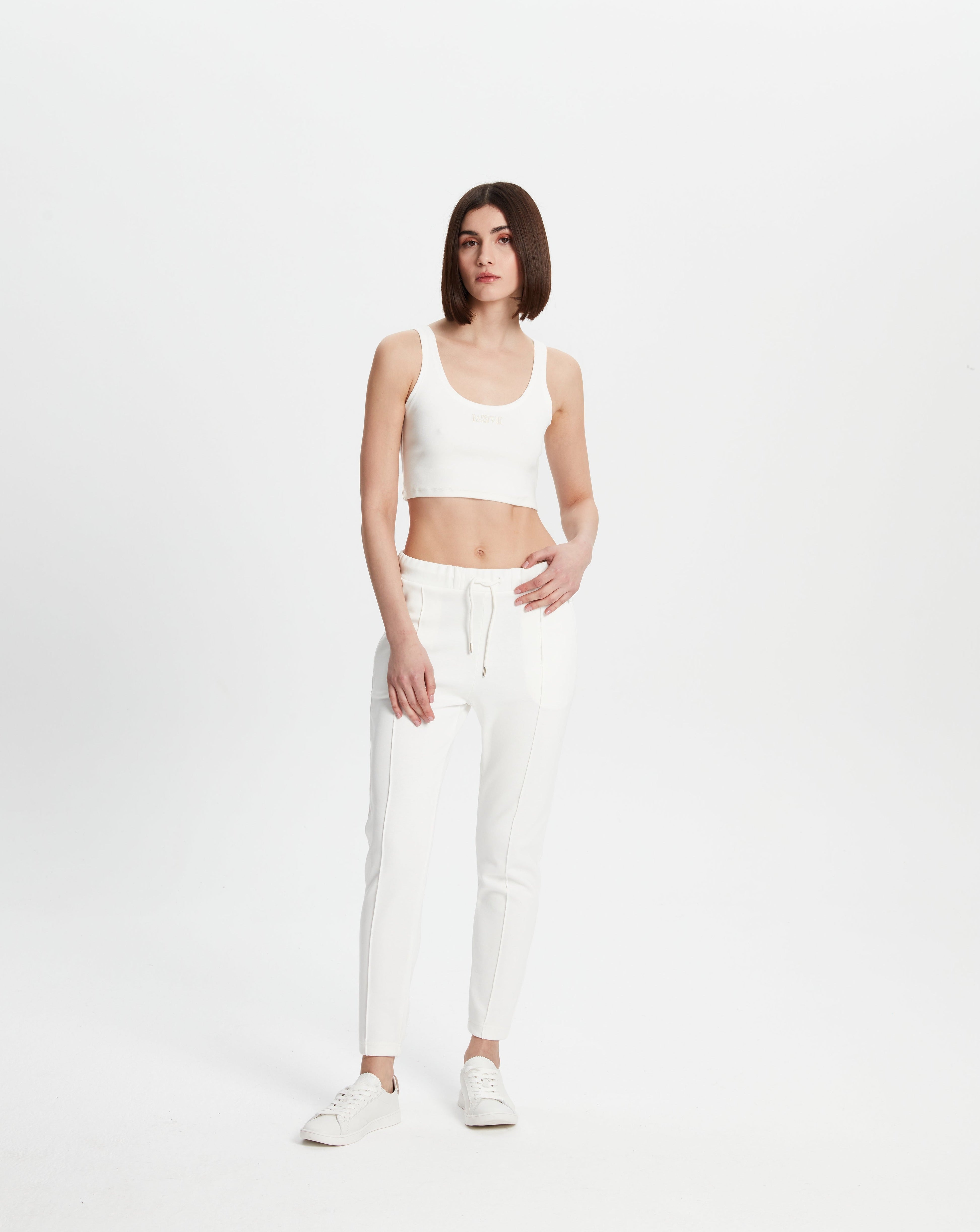 Cotton Skinny Sweatpants - Kırık Beyaz