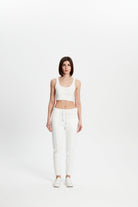 Cotton Skinny Sweatpants - Kırık Beyaz