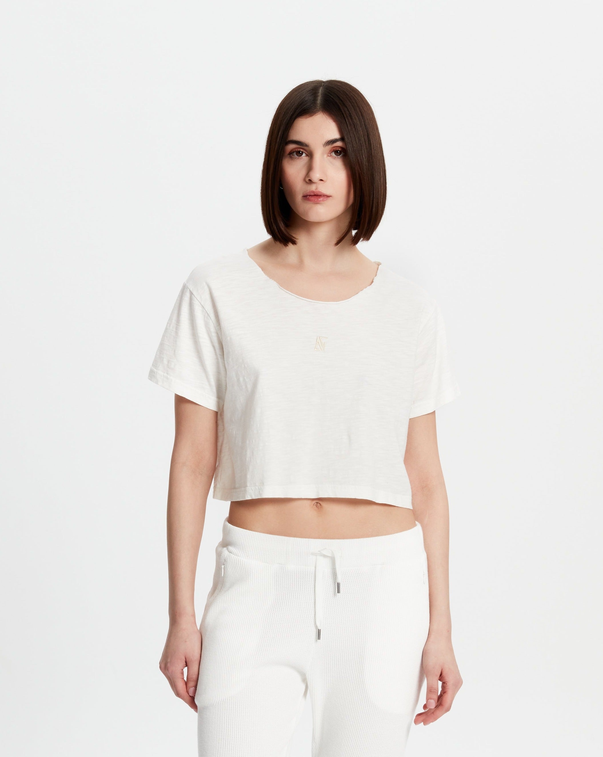 Crop T-Shirt - Beyaz