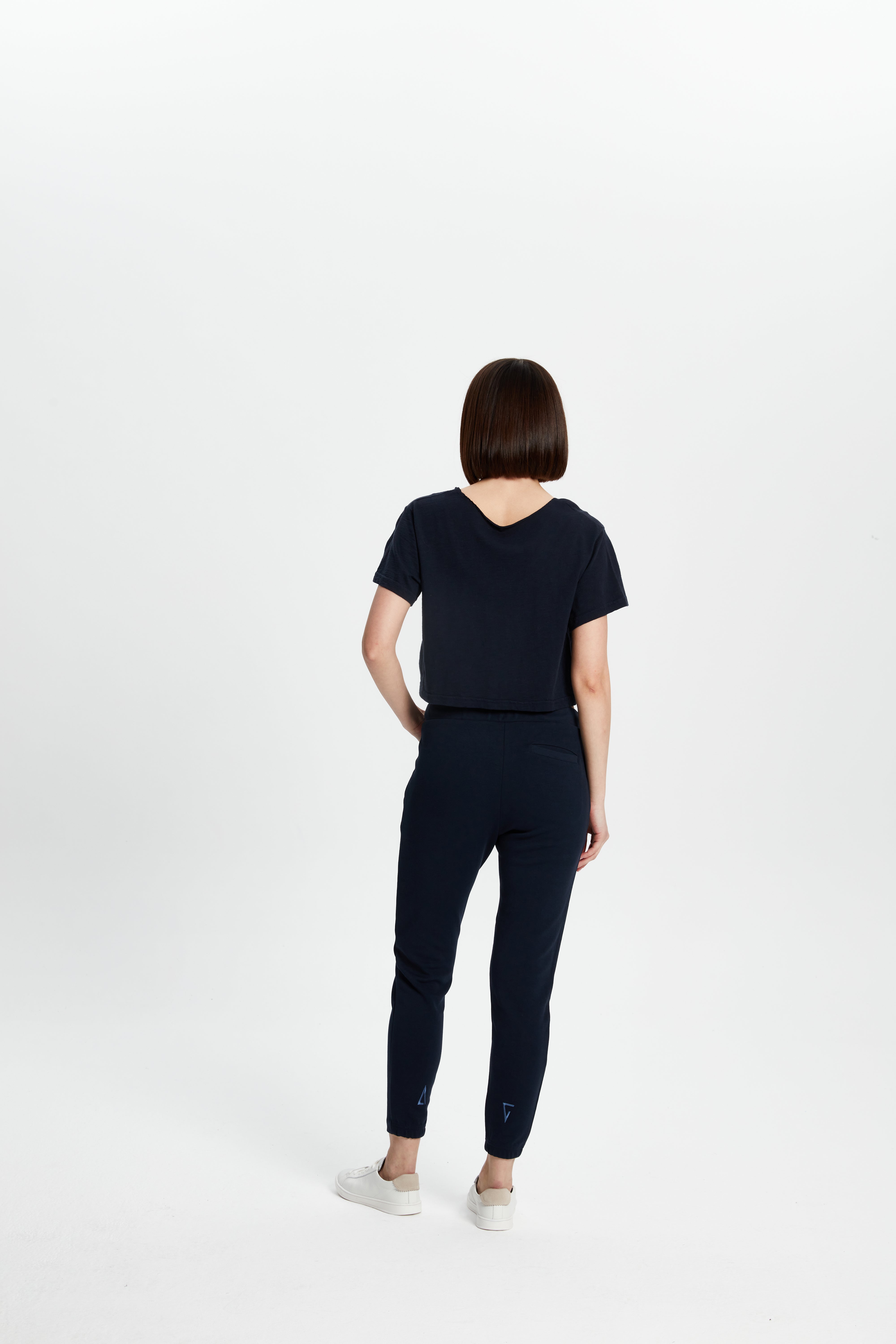 Crop T-Shirt - Koyu Lacivert