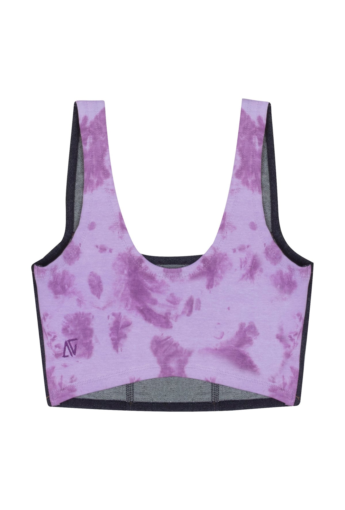 Denim Tank Top - Lacivert/Mor
