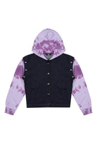 Denim Yelek Ceket - Lacivert/Lila