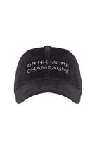 Drink More Champagne Süet Deri Şapka