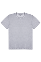 Eskitilmiş Fitilli T-Shirt - Gri