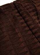 Kahverengi Kabartmalı Tül Pantolon