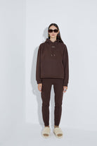 Kapüşonlu Sweatshirt - Kahverengi