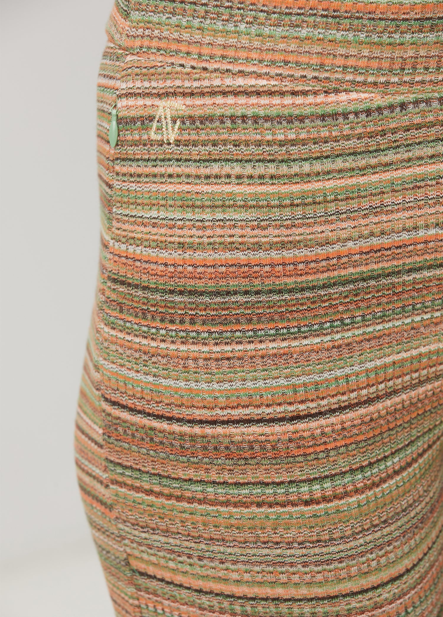 Knit Flare Pantolon - Sarı