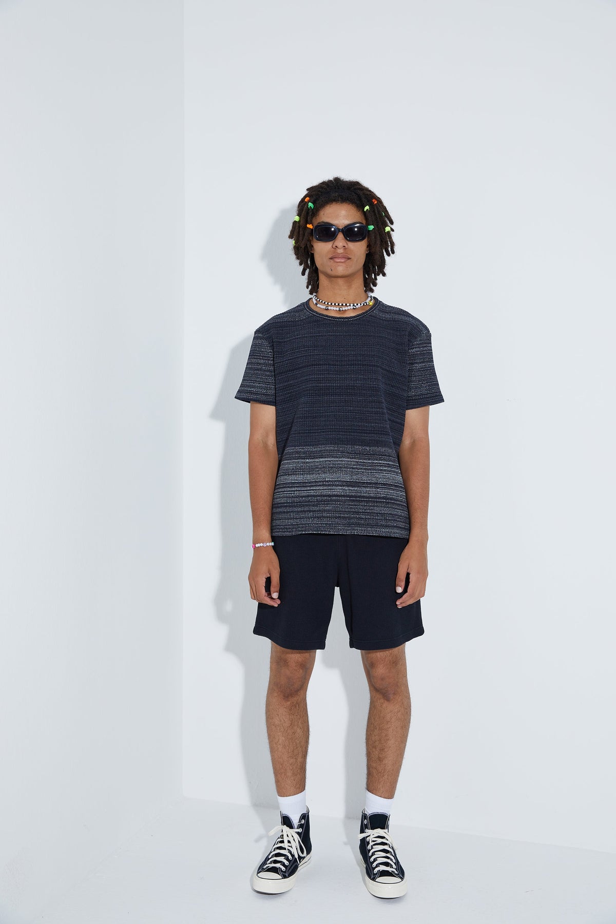 Knit T-Shirt - Siyah
