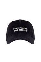 Love People Not Things Süet Deri Şapka