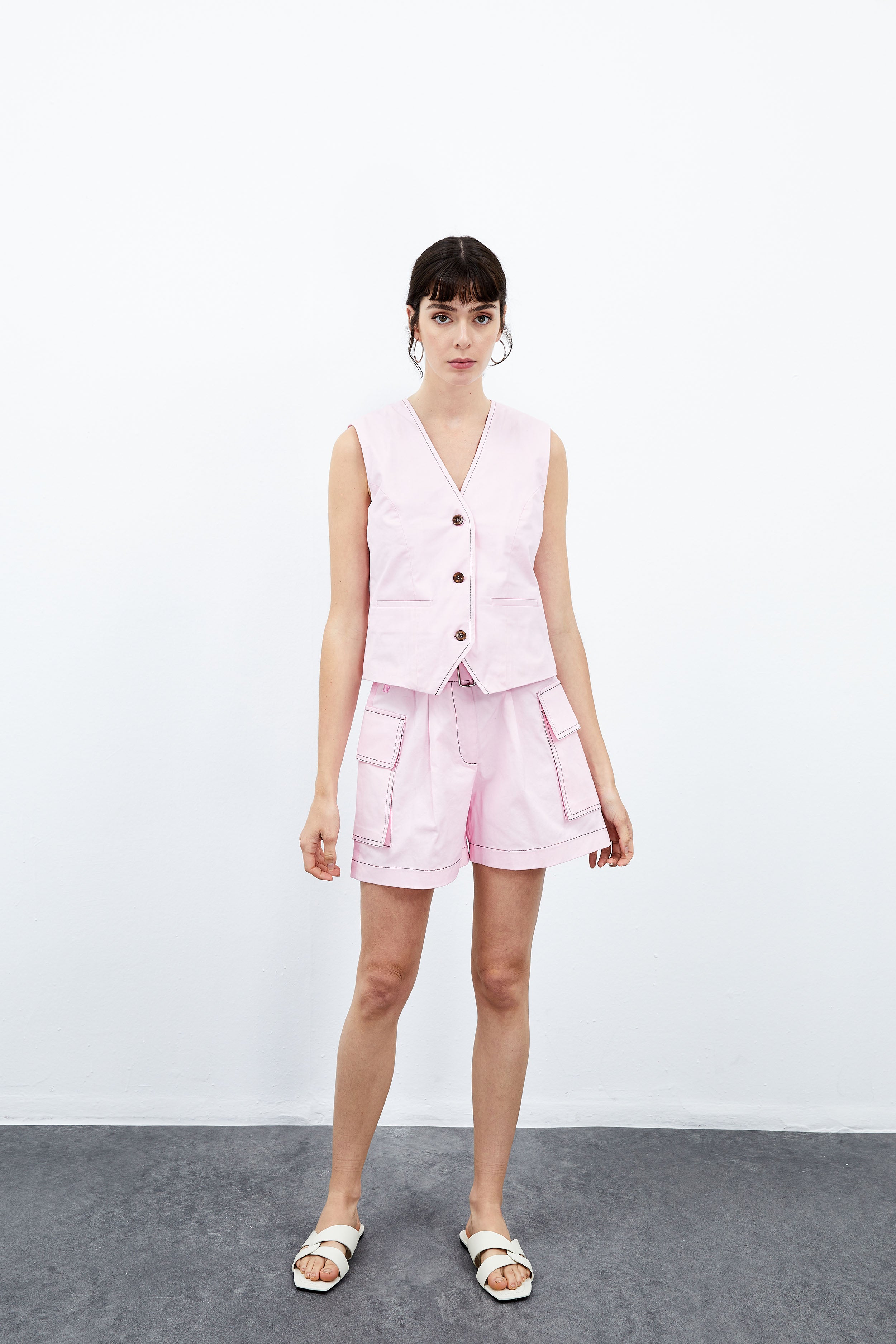 Magnolia Şort - Açık Pembe