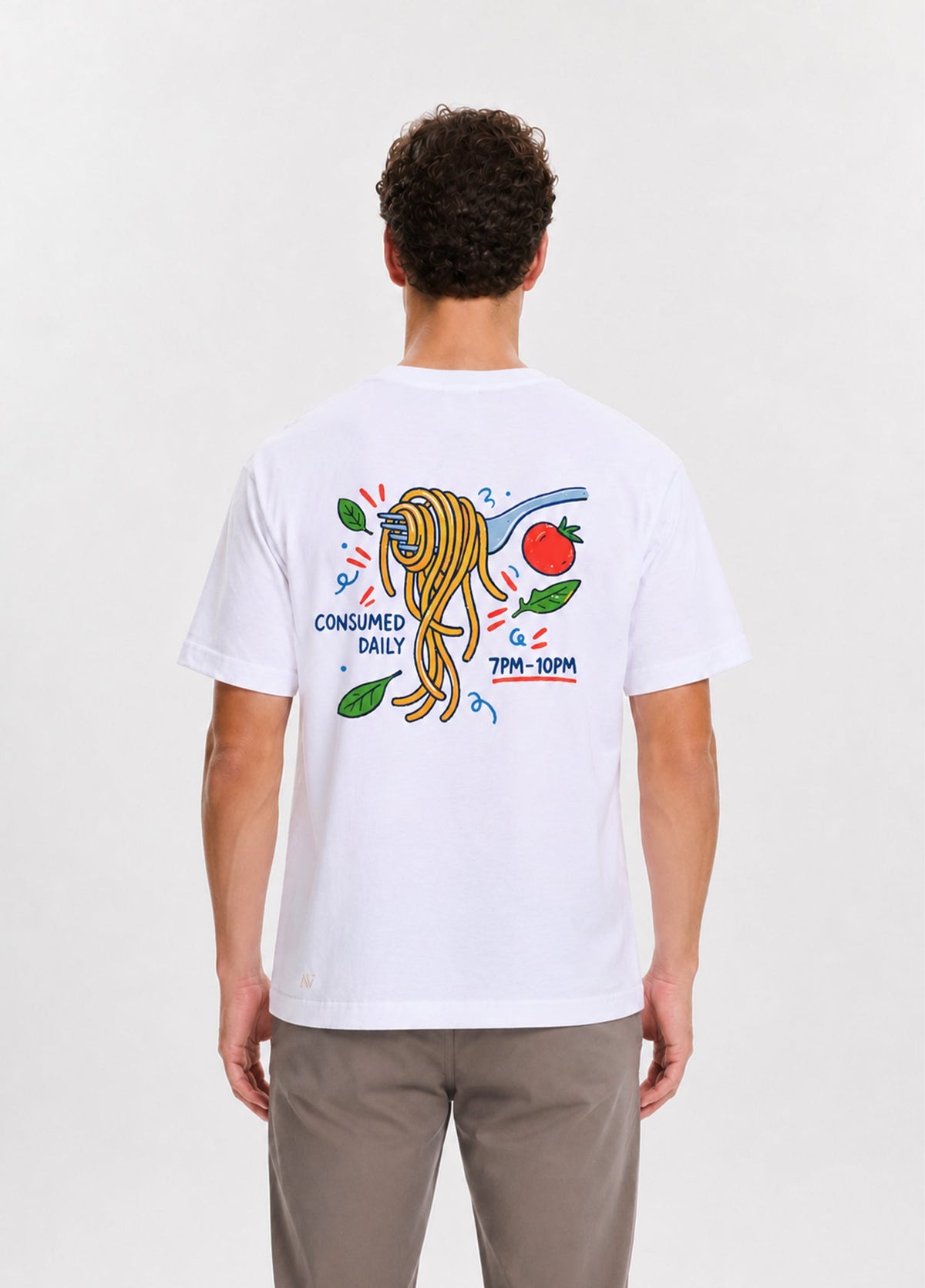 Beyaz Pasta T-Shirt