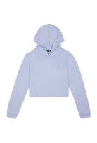 Sırtı Açık Kapüşonlu Sweatshirt - Lila