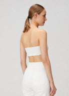 Vegan Deri Bralet - Beyaz