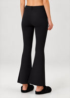 Vegan Deri Flare Pantolon - Siyah