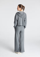 Waffle Dokulu Fermuarlı Sweatshirt