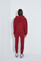 Waffle Oversize Sweatshirt - Kırmızı