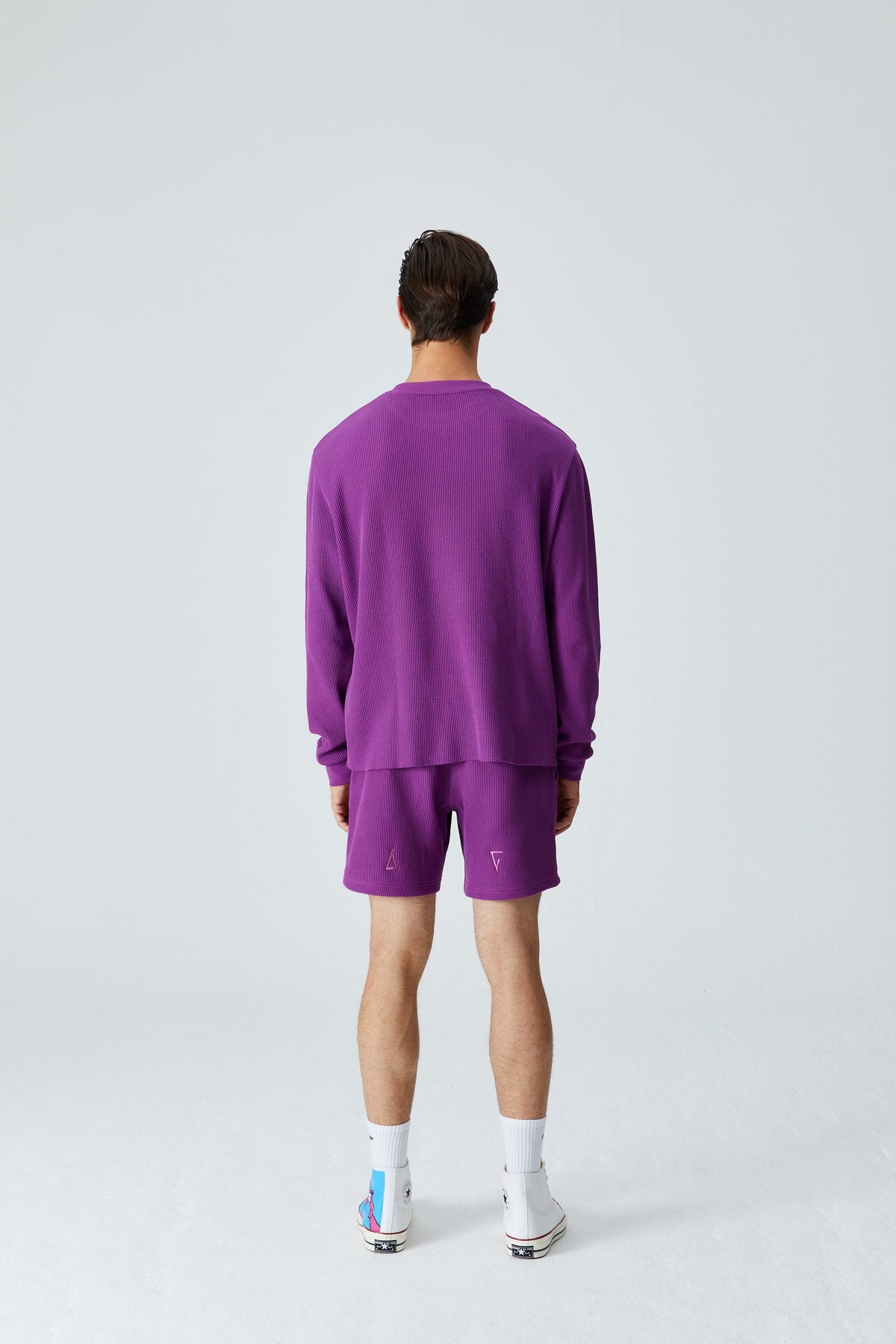 Waffle Sweatshirt - Mor