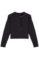 Waffle Sweatshirt - Siyah
