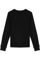 Waffle Sweatshirt - Siyah