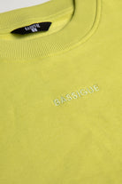 Yeşil Klasik Bisiklet Yaka Sweatshirt