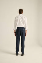 Batts-Marcus Yüksel Bel Pantolon Lacivert-Pantolon-3-Milagron.com