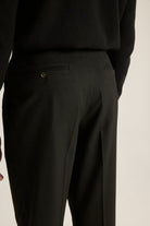 Batts-Marcus Yüksel Bel Pantolon Siyah-Pantolon-3-Milagron.com