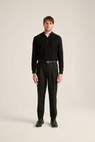 Batts-Marcus Yüksel Bel Pantolon Siyah-Pantolon-4-Milagron.com