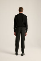 Batts-Marcus Yüksel Bel Pantolon Siyah-Pantolon-5-Milagron.com