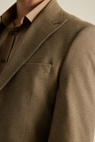 Batts-Matteo Blazer Küçük Kareli Açık Kahve-Ceket-4-Milagron.com