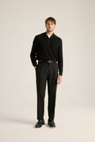 Batts-Volpe Half Zipped Triko Siyah-Sweatshirts & Hoodies-1-Milagron.com