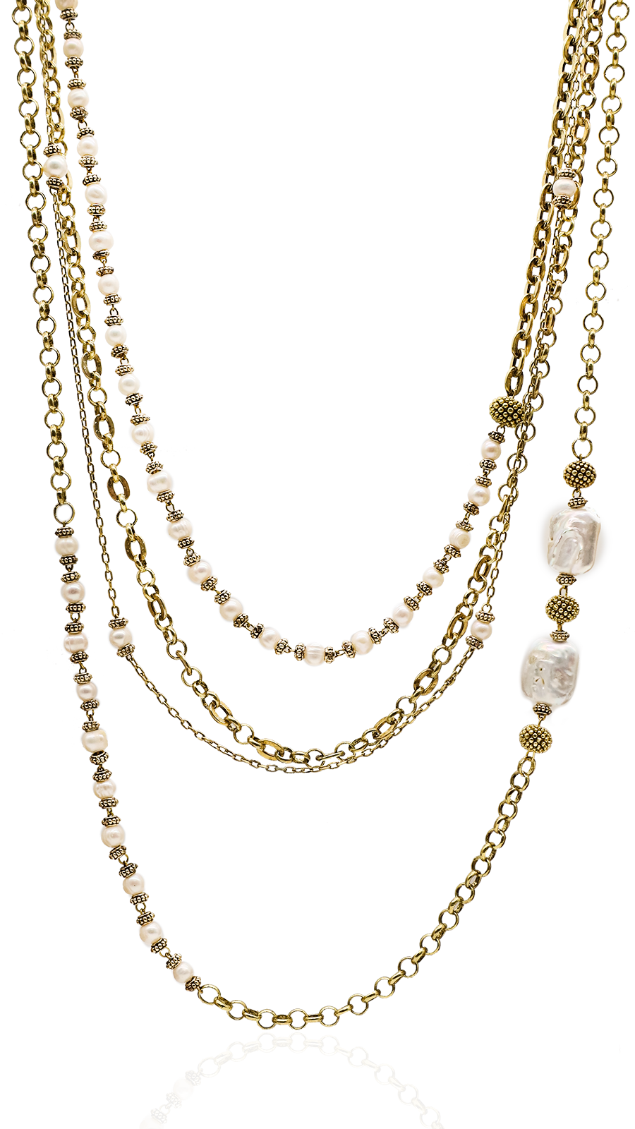 Bayemeyc-Blandad Altın Kaplama Çoklu Kolye-Kolye-1-Milagron.com