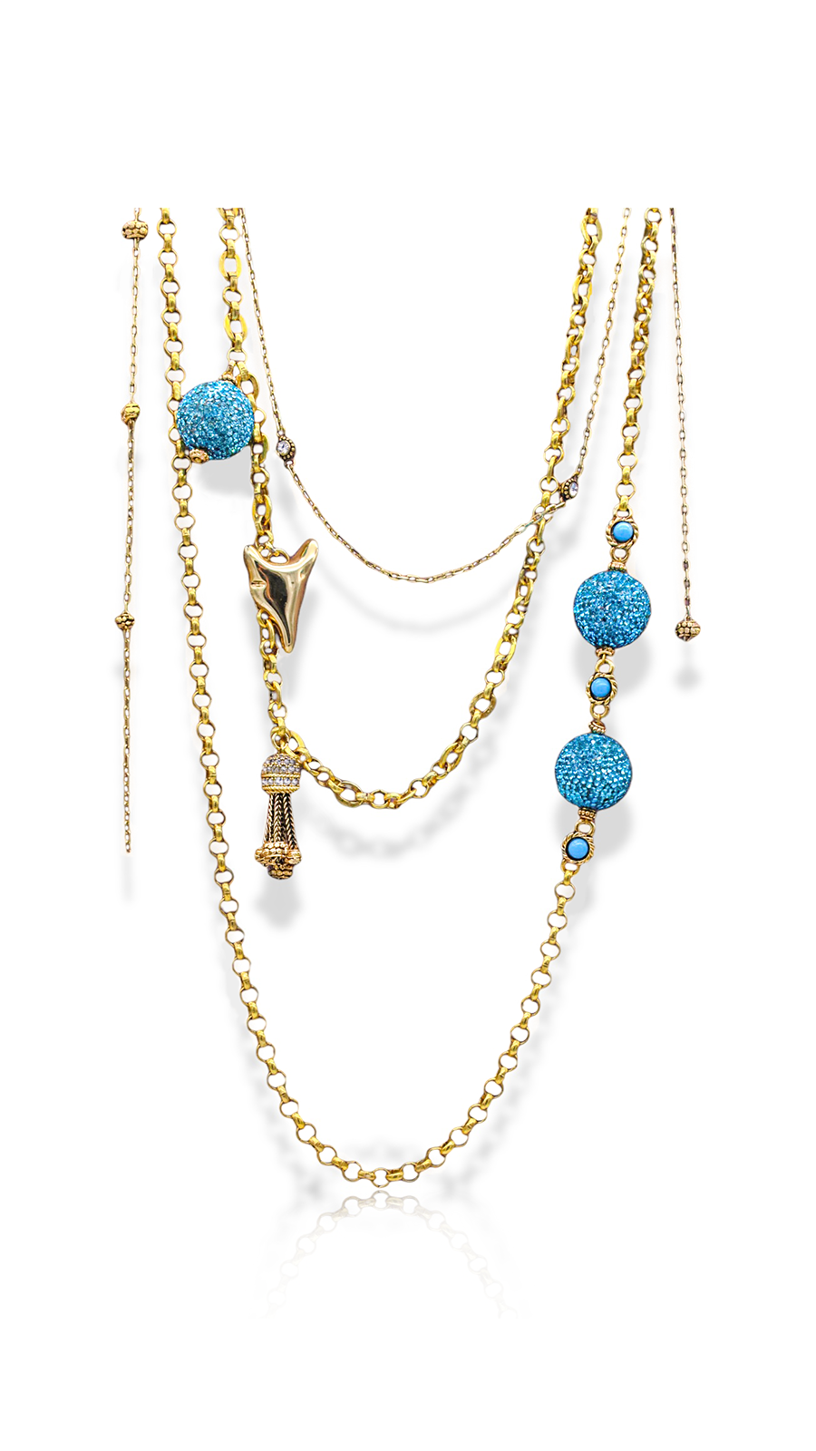 Bayemeyc-Blar Çoklu Zi̇nci̇r Kolye-Kolye-1-Milagron.com